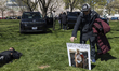 Demonstrators gather at the National Mall during the No Kings protest against U.S. Preside...