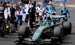 Formula 1 driver Fernando Alonso of the Aston Martin Aramco Formula 1 Team competes during...