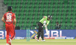 Parvez Hossain Emon plays a shot during the Pakistan Super League (PSL) match between Laho...