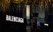 The Balenciaga logo is seen in Shanghai, China, on March 16, 2026. 