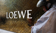 The Loewe logo is seen in Shanghai, China, on March 17, 2026. 