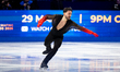 Kevin Aymoz of France performs in the men's free skating during the ISU Figure Skating Wor...