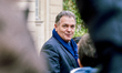 France's Transports Minister Philippe Tabarot leaves a special meeting on the energy elect...