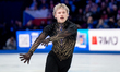 Ilia Malinin of the United States performs in the men's free skating during the ISU Figure...