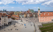 A panoramic view from the bell tower of St. Anne's Church shows Castle Square, the Royal C...