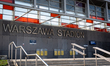 The entrance to Warszawa Stadion railway station is seen near PGE Narodowy in Warsaw, Pola...