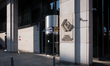 An entrance to the Warsaw Stock Exchange building is seen on Ksiazeca Street in Warsaw, Po...