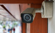 A Closed-Circuit Television (CCTV) camera is pictured outside a shop at a market in Srinag...