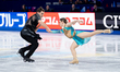 Marie-Jade Lauriault and Romain Le Gac of Canada perform in the ice dance free dance durin...
