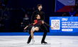 Jennifer Janse Van Rensburg and Benjamin Steffan of Germany perform in the ice dance free...