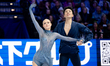Holly Harris and Jason Chan of Australia perform in the ice dance free dance during the IS...