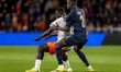 Brian Brobbey of the Netherlands and Felix Torres of Ecuador during the friendly internati...