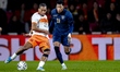Quinten Timber of the Netherlands and Gonzalo Plata of Ecuador during the friendly interna...