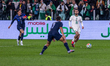 Caceres Ramos Sebastian Enzo of Uruguay and Ait Nouri Rayan of Algeria in action during a...