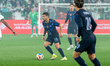 Giorgian De Arrascaeta of Uruguay in action during the international friendly match betwee...