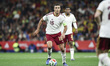 Rodri Hernandez of Spain controls the ball during an international friendly match between...