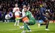 Goalkeeper Mark Flekken of the Netherlands during the friendly international match between...
