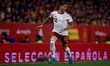Pedro Porro of Spain in action during the international friendly match between Spain and E...