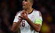 Rodrigo of Spain applauds the crowd following the international friendly match between Spa...