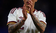Pedro Porro of Spain applauds the crowd during the international friendly match between Sp...