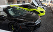 McLaren car models are on display at the New York International Auto Show media day at the...