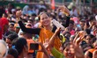 Supporters gather at a public rally addressed by Union Home Minister Amit Shah in support...