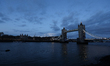 View of Tower Bridge in the rain in London, United Kingdom, on February 16, 2026. 