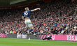 Josh Coburn of Millwall FC celebrates his goal during the Sky Bet Championship match betwe...