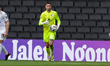 Barrow's keeper Wyll Stanway during the first half of the Sky Bet League 2 match between M...