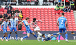 Stoke City's Jesurun Rak-Sakyi shoots and scores to make it 1-0 during the Sky Bet Champio...
