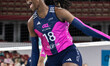 Ivonee Montano #18 of LOVB Atlanta celebrates after a block against LOVB Madison at the Al...