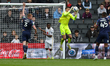 Barrow's goalkeeper Wyll Stanway during the second half of the Sky Bet League 2 match betw...