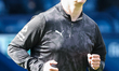 Referee Robert Madley warms up during the Sky Bet Championship match between West Bromwich...