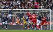Mihailo Ivanovic of Millwall heads clear from a corner during the Sky Bet Championship mat...
