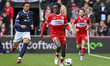 Alex Bangura of Middlesbrough drives forward with the ball during the Sky Bet Championship...