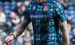 Dan Scarr of Wrexham AFC warms up during the Sky Bet Championship match between West Bromw...
