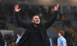 Frank Lampard, manager of Coventry City, celebrates after the final whistle during the Sky...