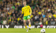 Kellen Fisher of Norwich City passes the ball during the Sky Bet Championship match betwee...