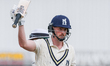 Rob Yates of Warwickshire celebrates scoring a half-century during the Rothesay County Cha...