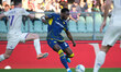 Daniel Oyegoke of Hellas Verona FC is seen during the soccer match between Hellas Verona F...