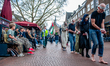 Activists perform as Palestinian hostages during a silent procession in Nijmegen, Netherla...