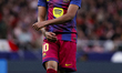 Lamine Yamal of FC Barcelona reacts to a missed opportunity during the La Liga 2025/26 mat...