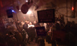 People party inside the Turbina nightclub in Budapest, Hungary, on April 5, 2026, after th...