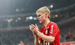 Hakon Haraldsson of Lille during the French L1 football match between Lille LOSC and RC Le...