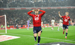 Matias Fernandez-Prado of Lille celebrates after scoring a goal during the French L1 footb...