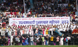 Christian devotees participate in a mass prayer gathering at Dasarath Rangasala Stadium in...