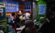 A chicken noodle vendor's stall at the Oro Oro Dowo traditional market, where people buy f...