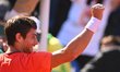 Mariano Navone of Argentina reacts during the Tiriac Open final against Daniel Merida of S...
