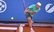 Daniel Merida of Spain plays during the Tiriac Open final against Mariano Navone of Argent...