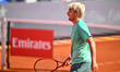 Daniel Merida of Spain plays during the Tiriac Open final against Mariano Navone of Argent...